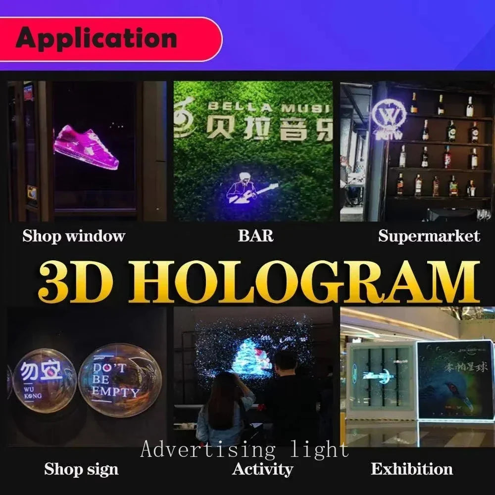 HOLOGRAPHIC LED FAN