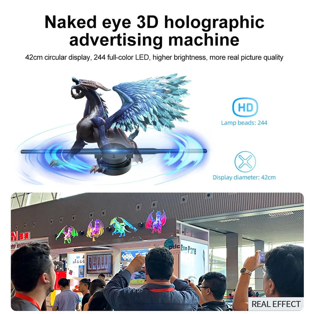 Holo-Vision 3D Display: High-Resolution Holographic Advertising Solution 42cm- 16.5 inch