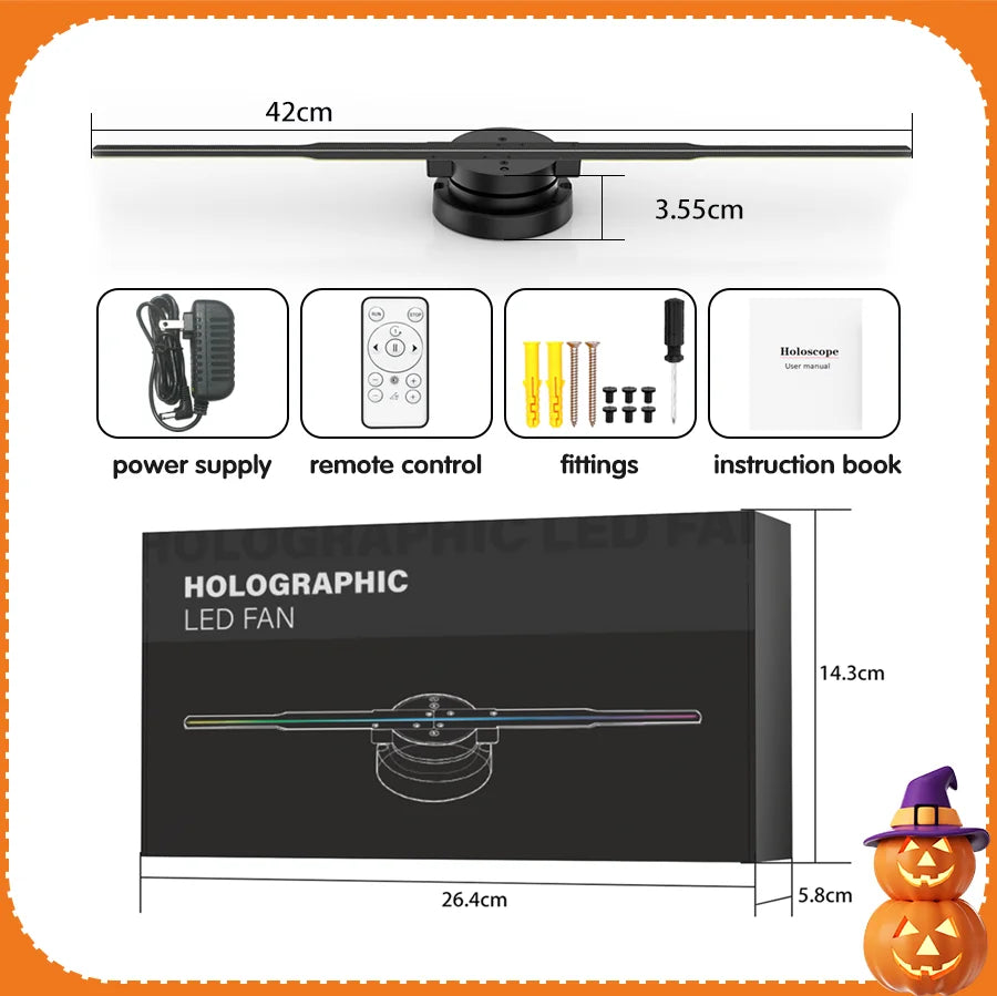 Holo-Vision 3D Display: High-Resolution Holographic Advertising Solution 42cm- 16.5 inch