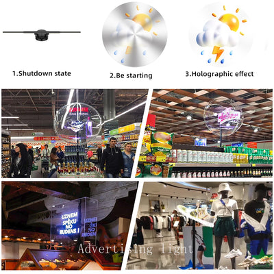 Holo-Vision 3D Display: High-Resolution Holographic Advertising Solution 42cm- 16.5 inch