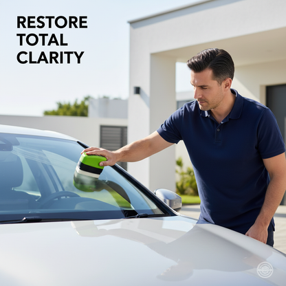 Crystal-Clear Windshields for European Cars: Glass Brush + Oil Film Remover (Front & Interior)