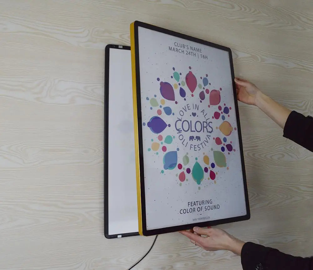 Led adverts light box led backlit poster frame other advertising equipment