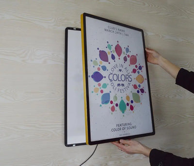 Led adverts light box led backlit poster frame other advertising equipment