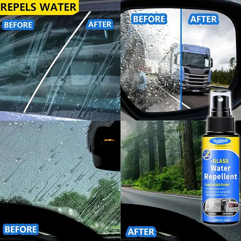 Car Waterproof Spray Glass Rain Proof Coating Hydrophobic Rain Proof Car Front Windshield Window Demist Spray 2026 New