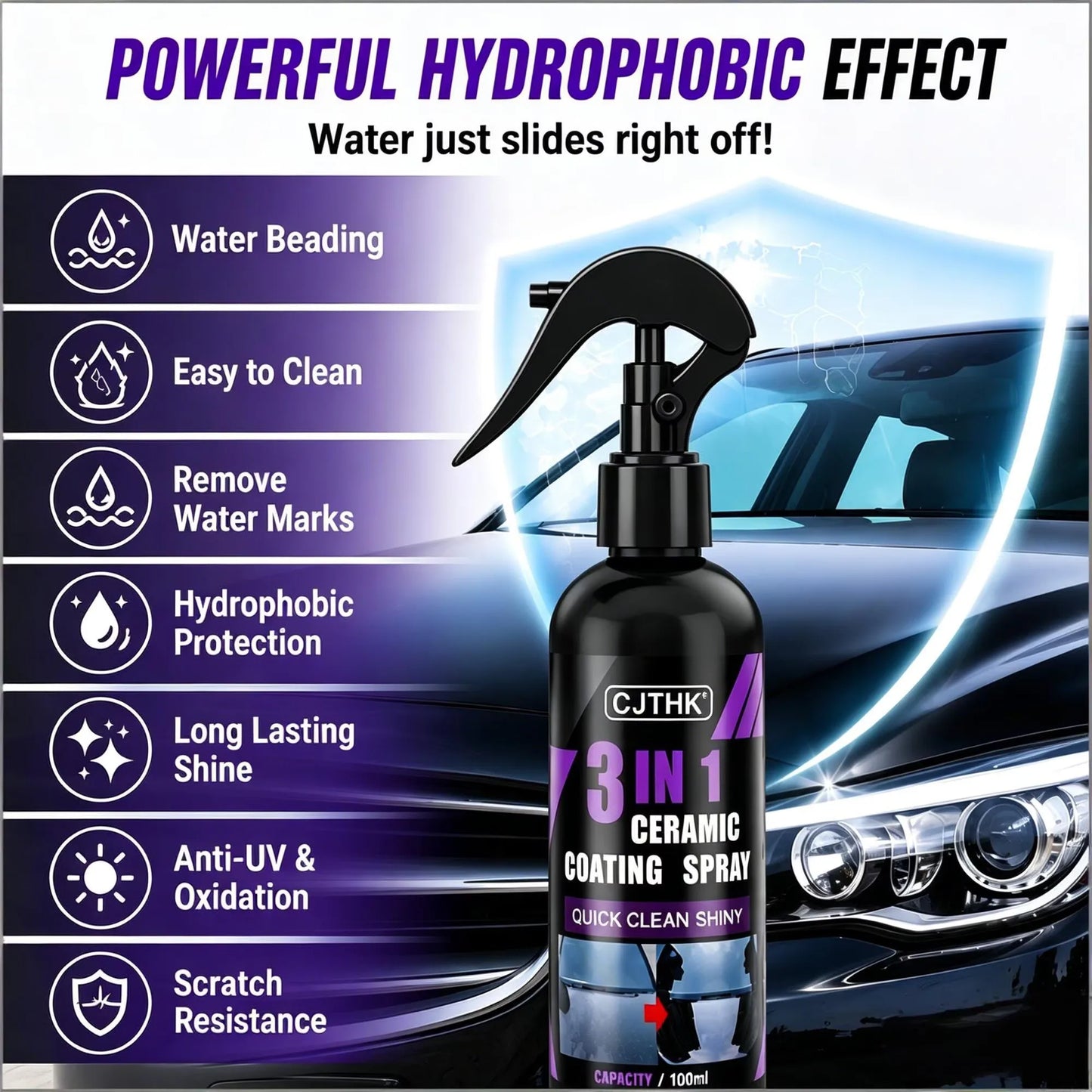 Car Ceramic Nano Coating Liquid Nano Crystal Hydrophobic Layer Coating Agent Auto Polish Liquid Nano Shine Protection Coatings