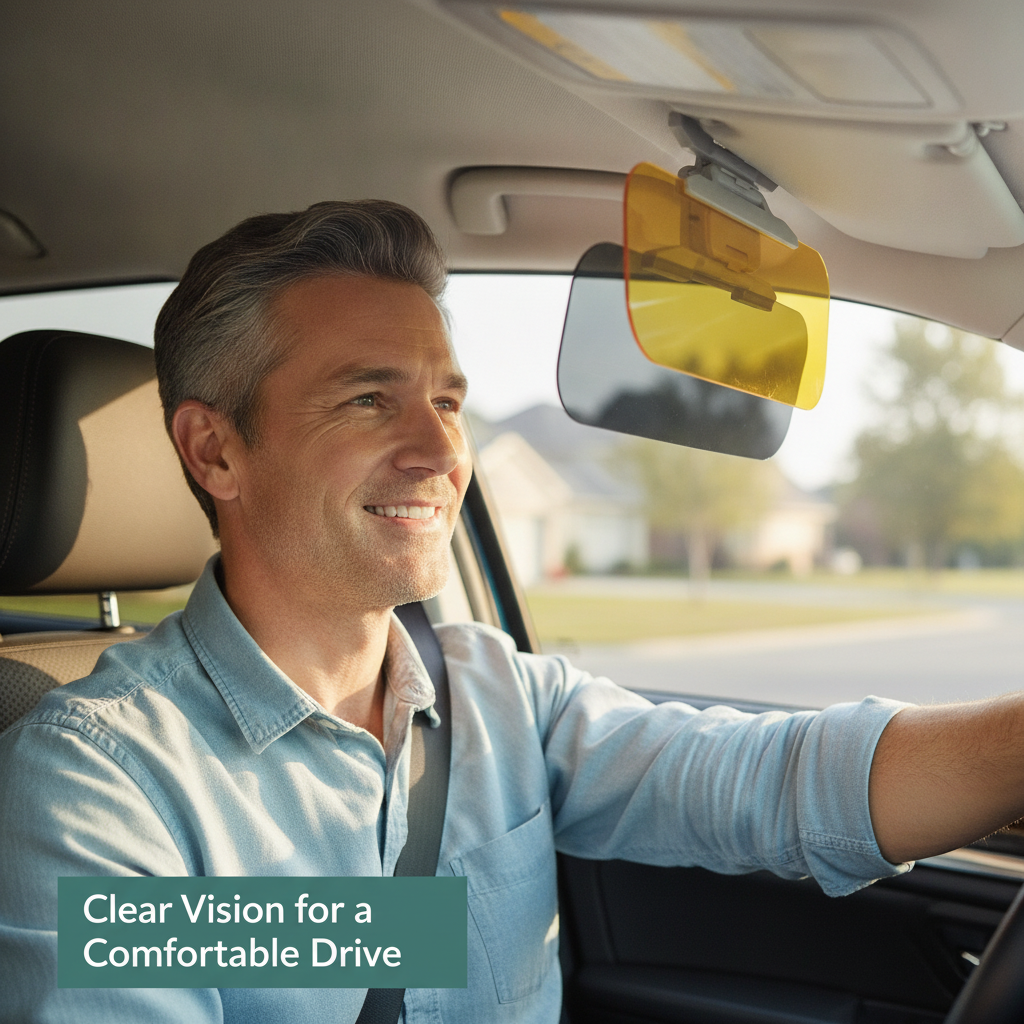 Car Sun Visor HD Anti Sunlight Dazzling Goggle Day Night Vision Car Accessories- Suitable for all car models